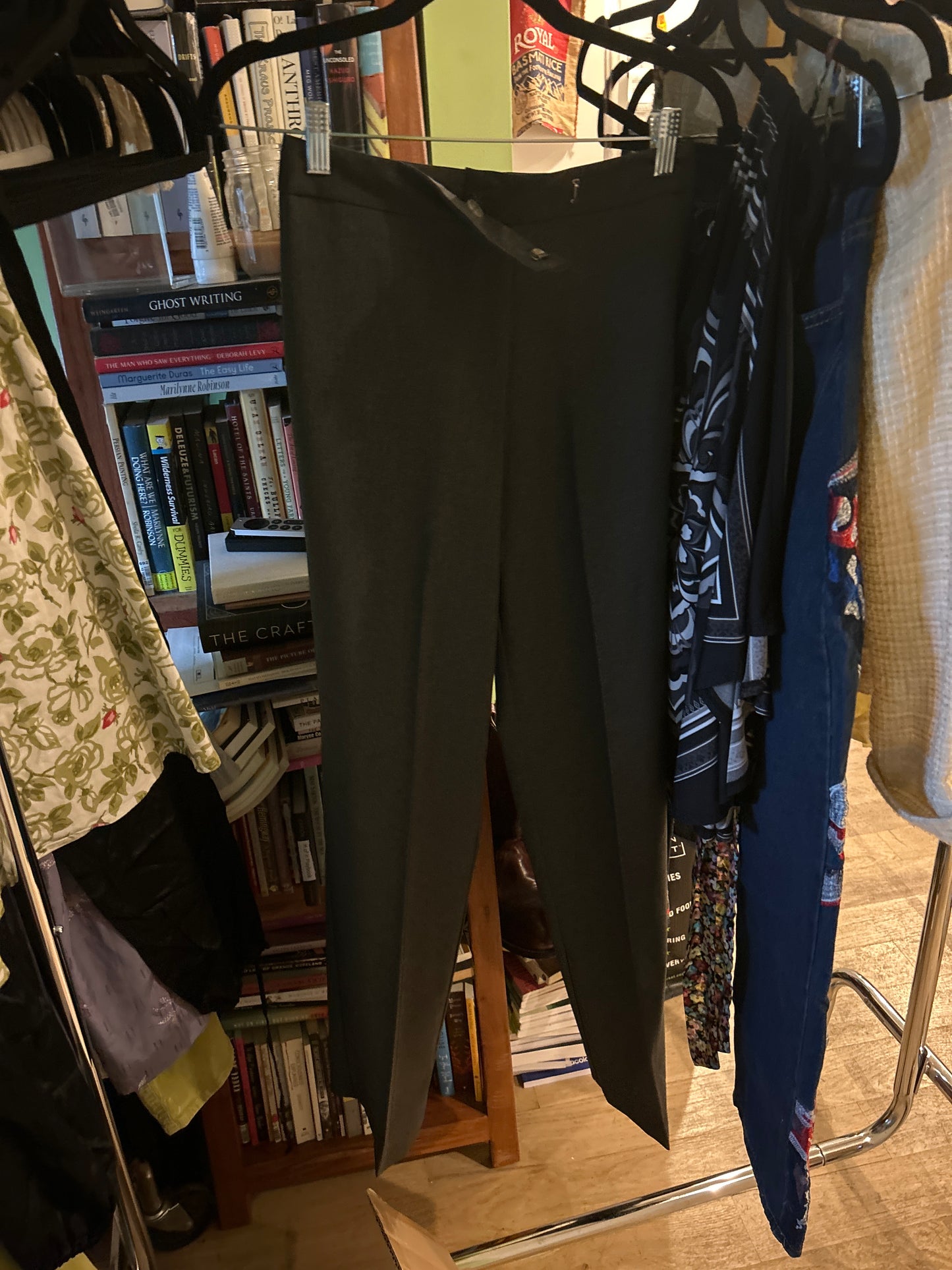 Charcoal gray slacks