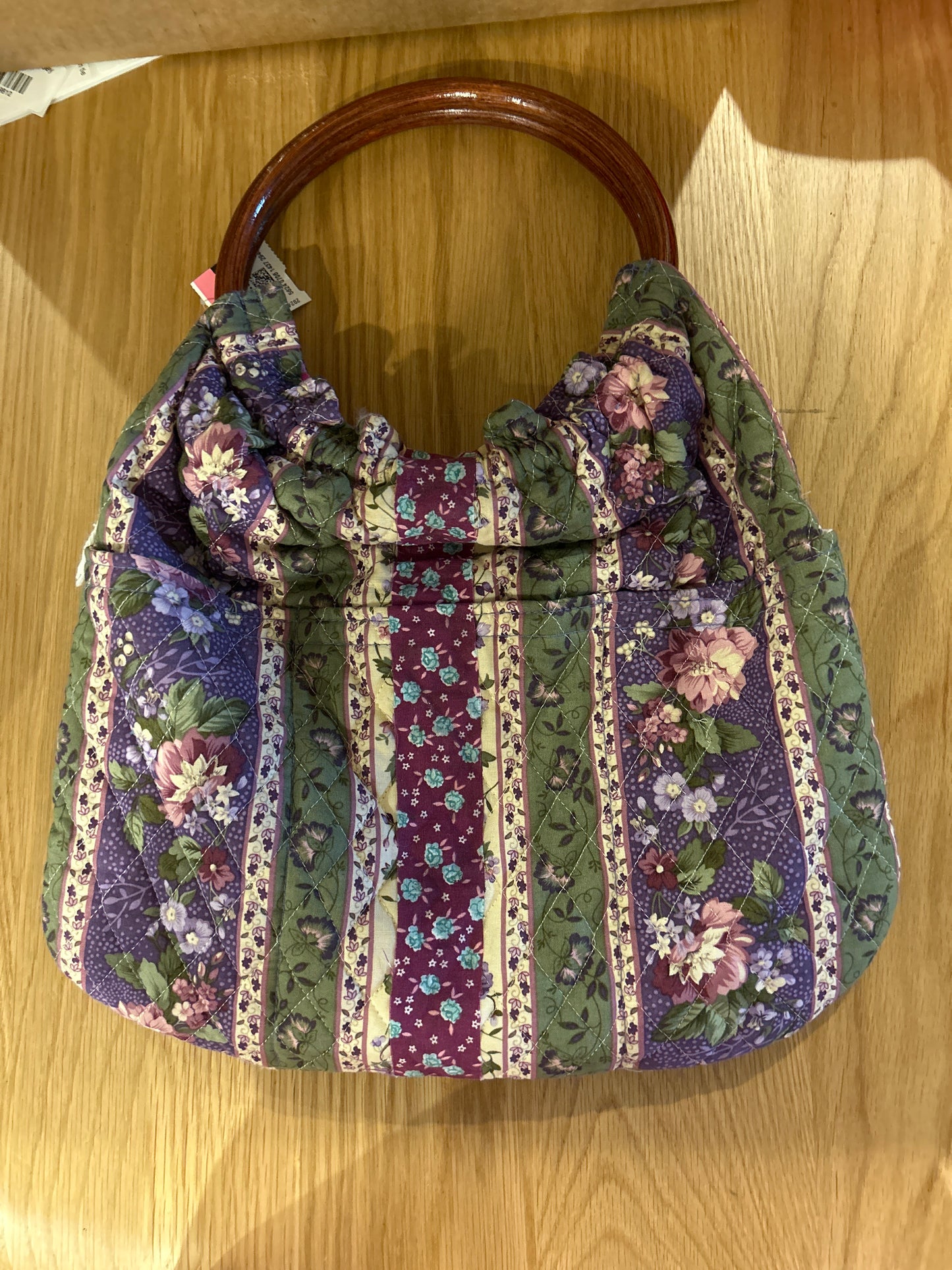 Floral fabric bag