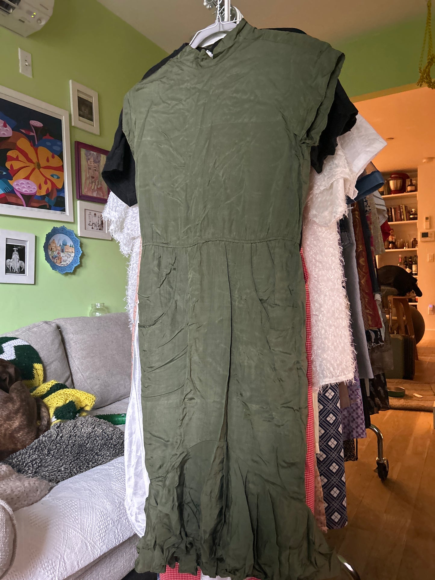 Green mermaid dress