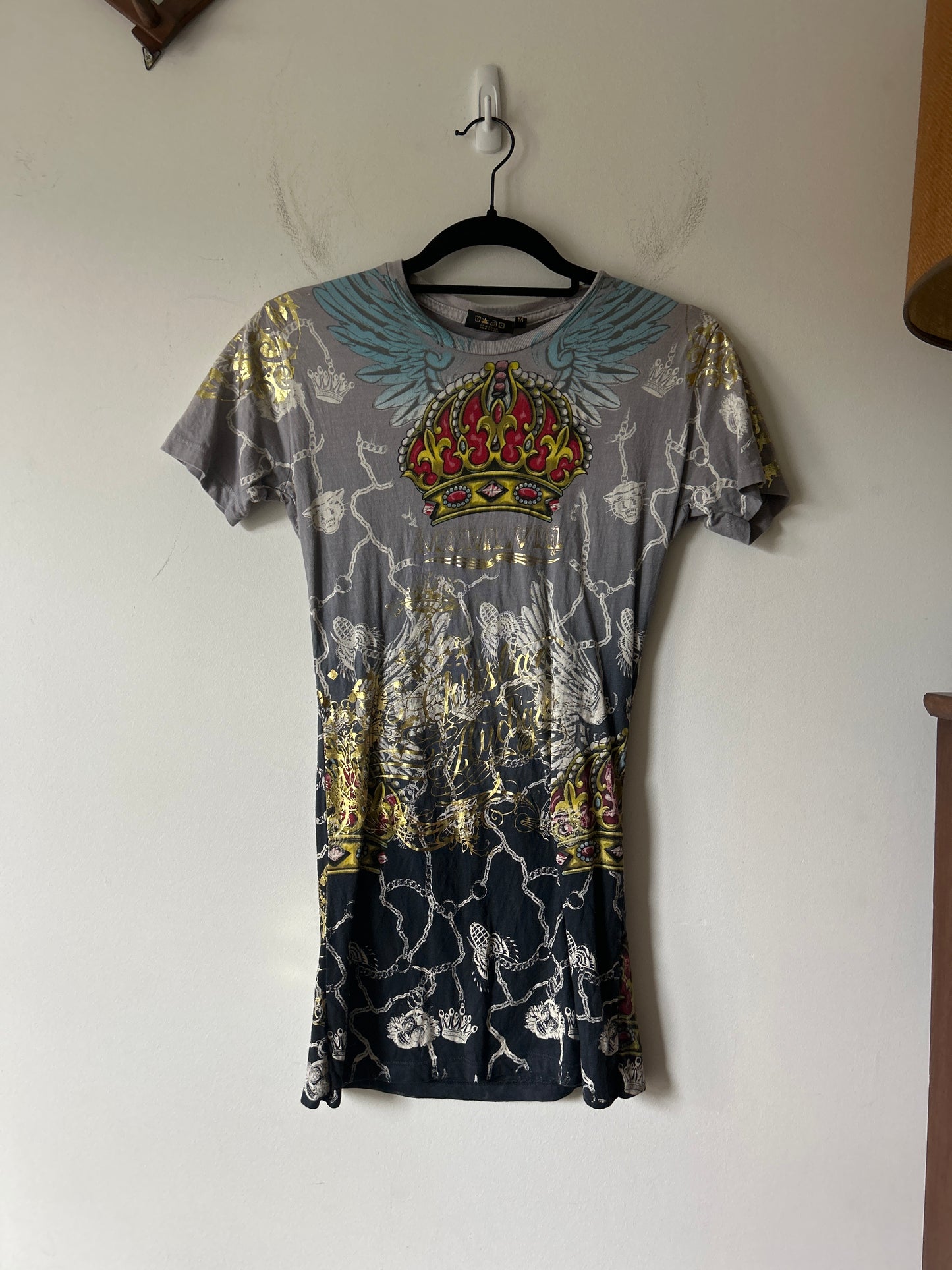 Y2K Christian Audigier Graphic T-Shirt