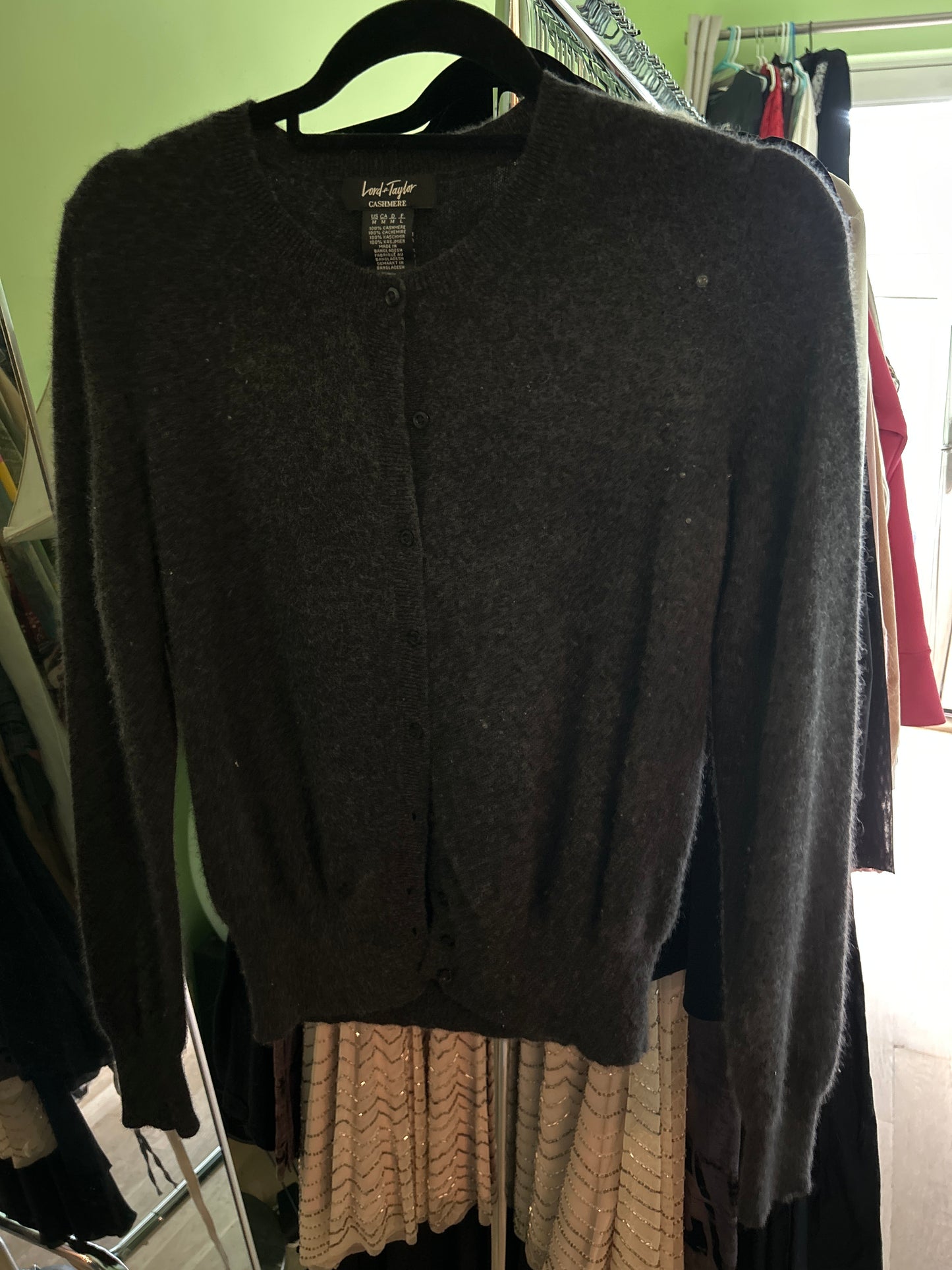 Lord & Taylor grey cardigan