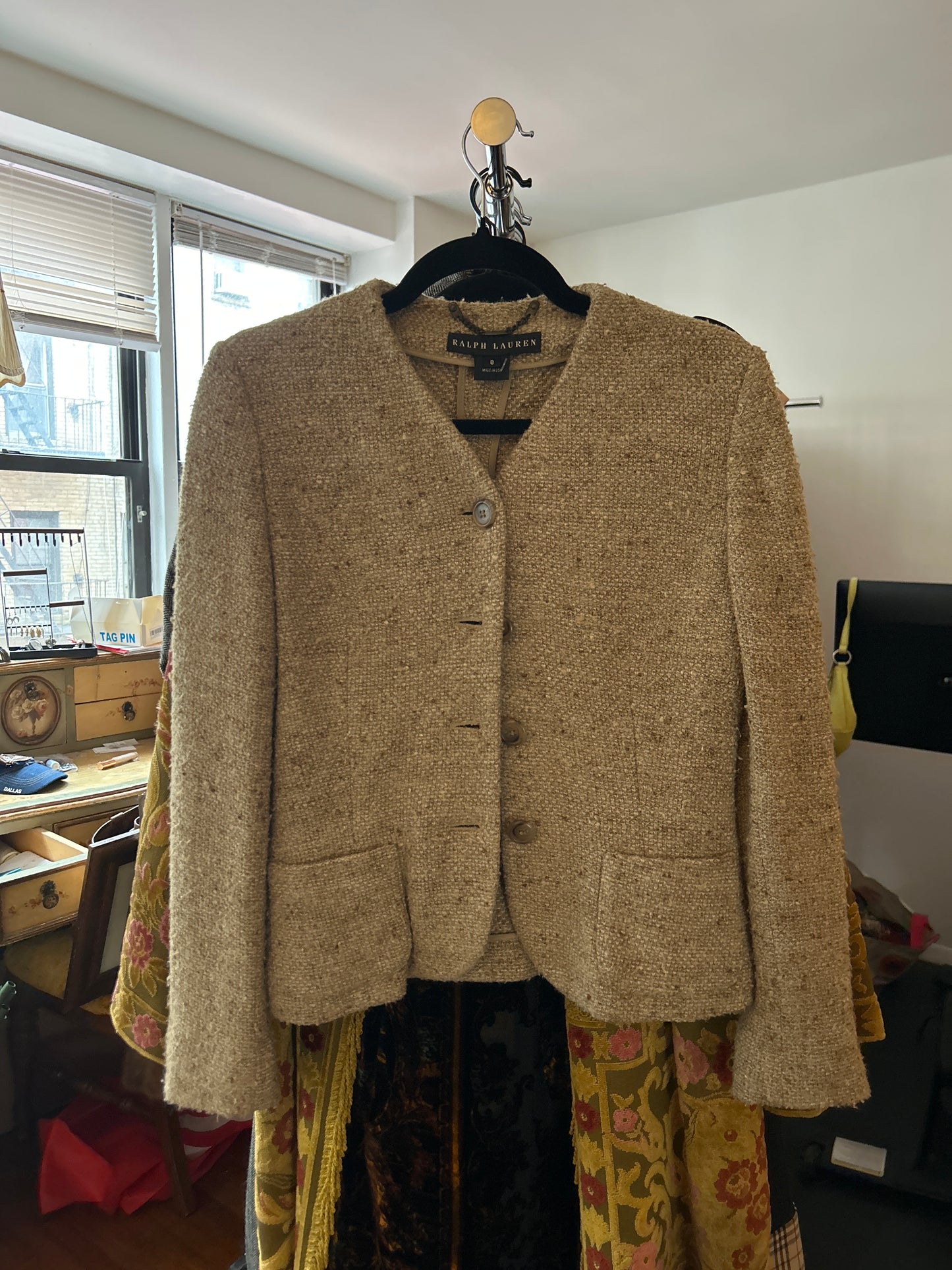 JM 247 Ralph Lauren black label silk blazer