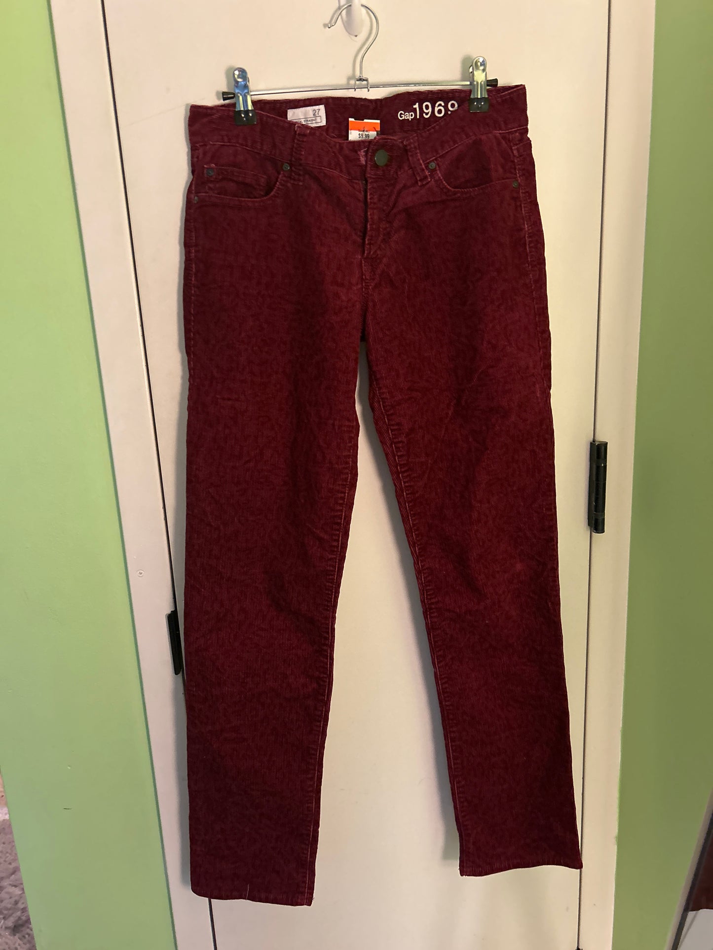 Gap red corduroy pants