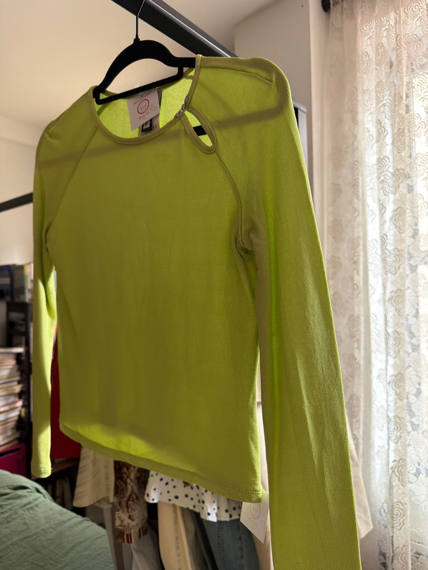 Versace Jeans Couture lime green top