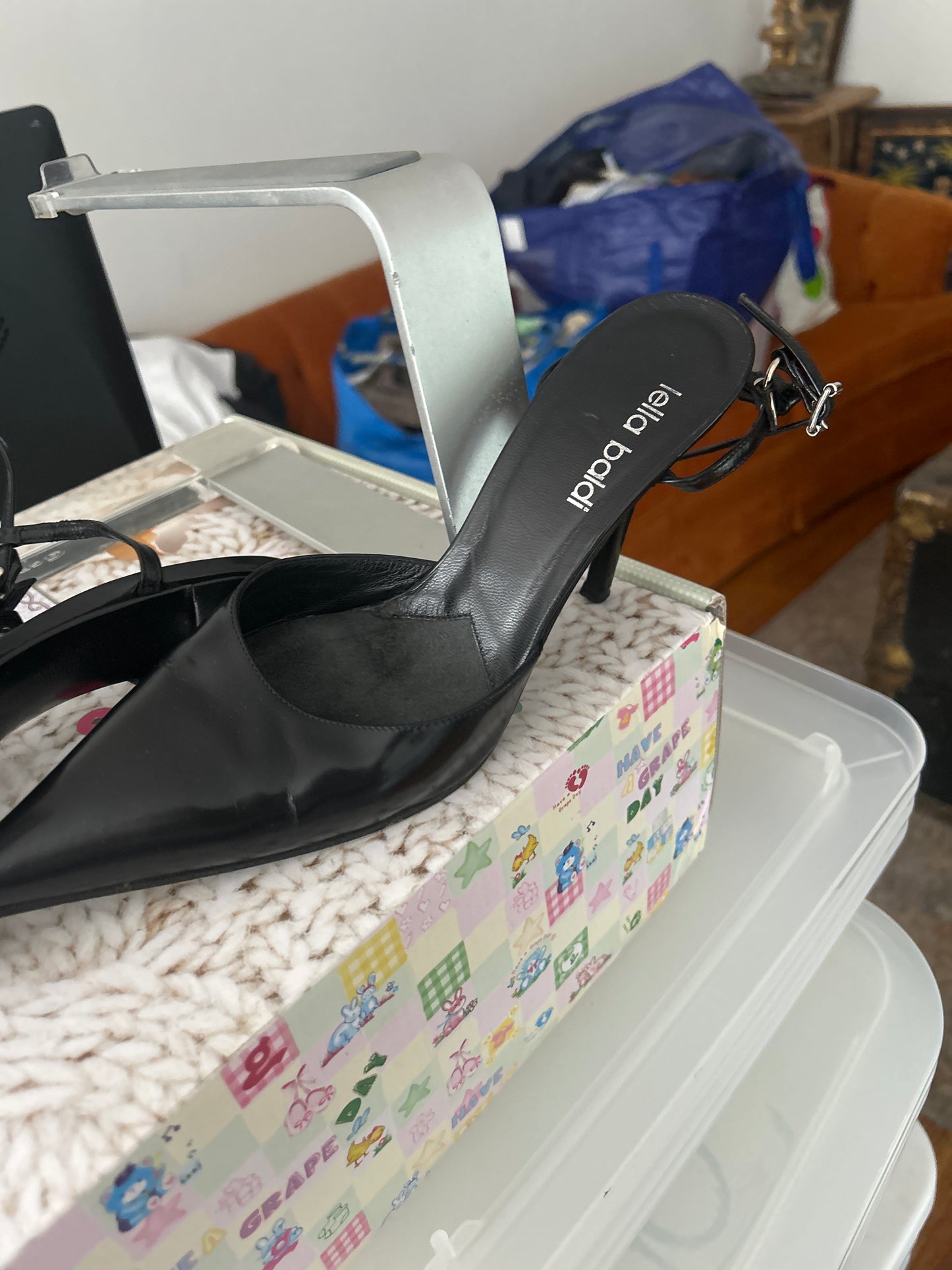 Lella Baldi black heels