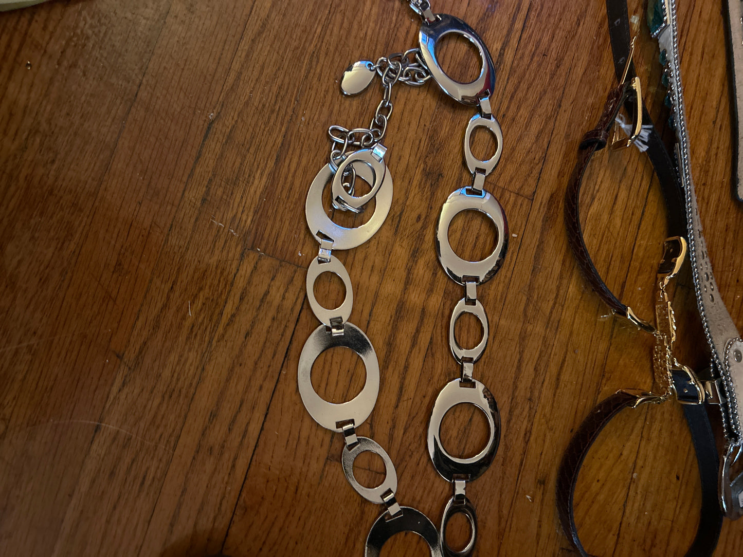 JM belt oval silver 149