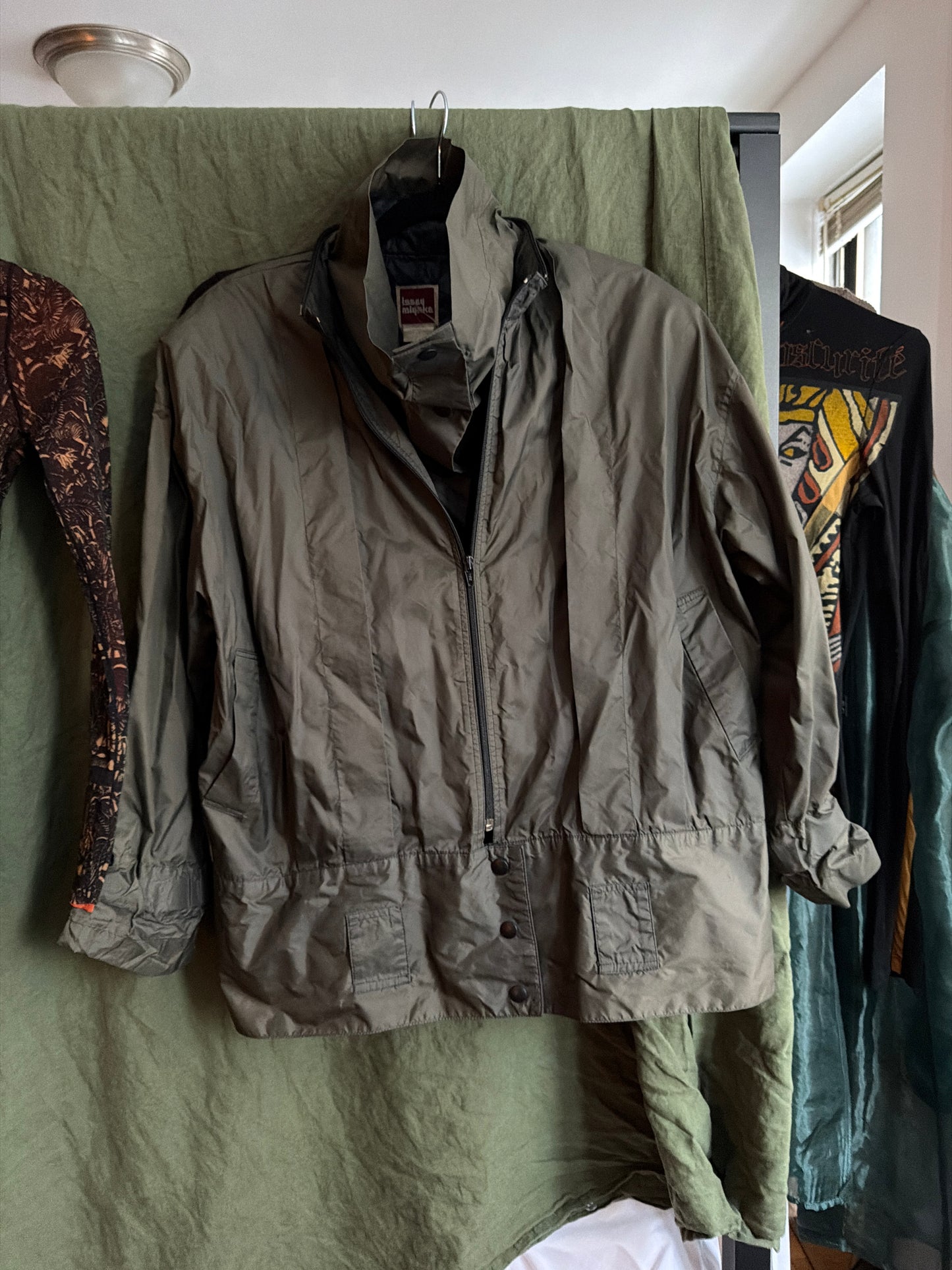 Issey Miyake 1970s tech rain jacket AS IS