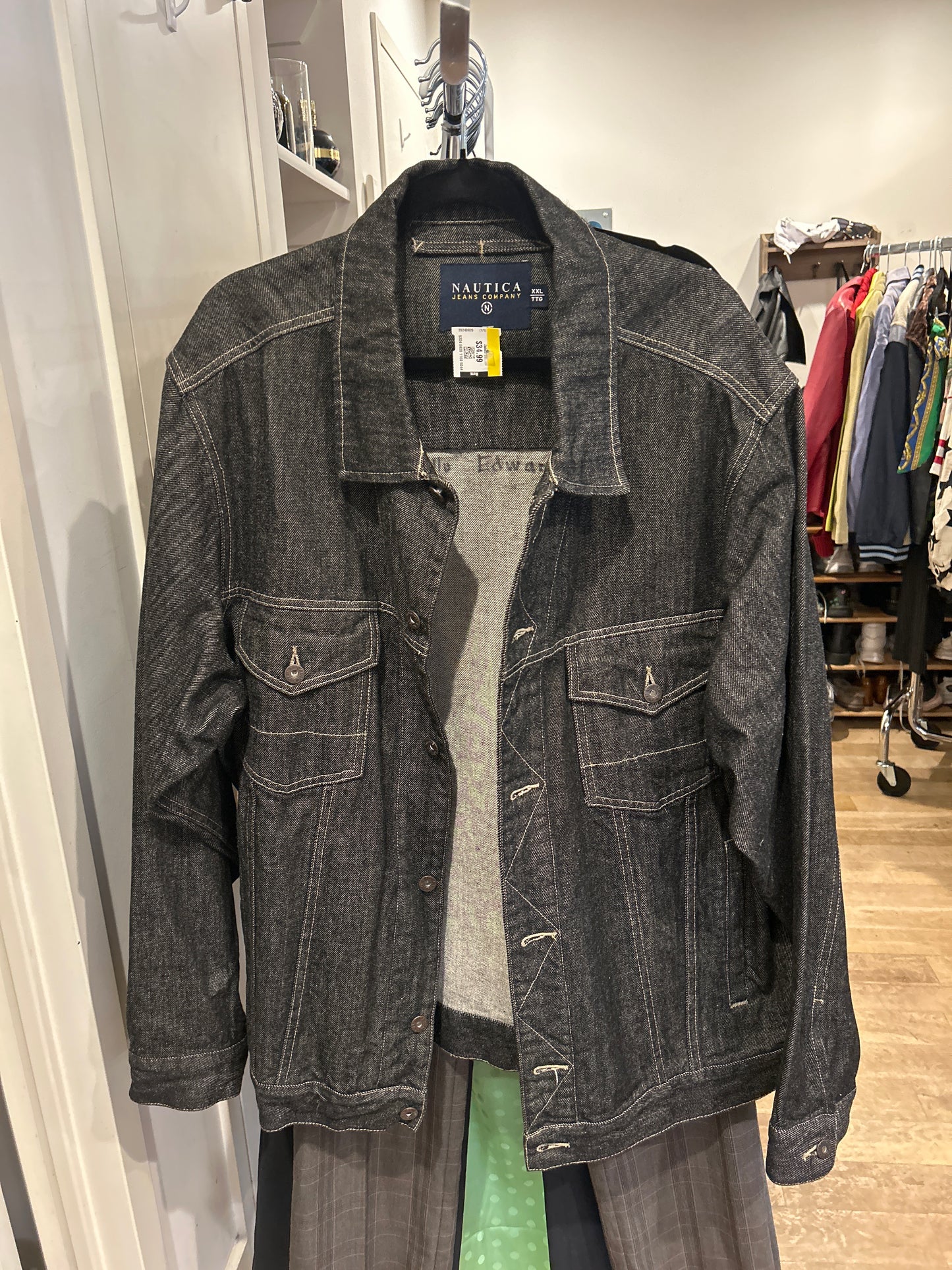 Nautical raw denim jacket