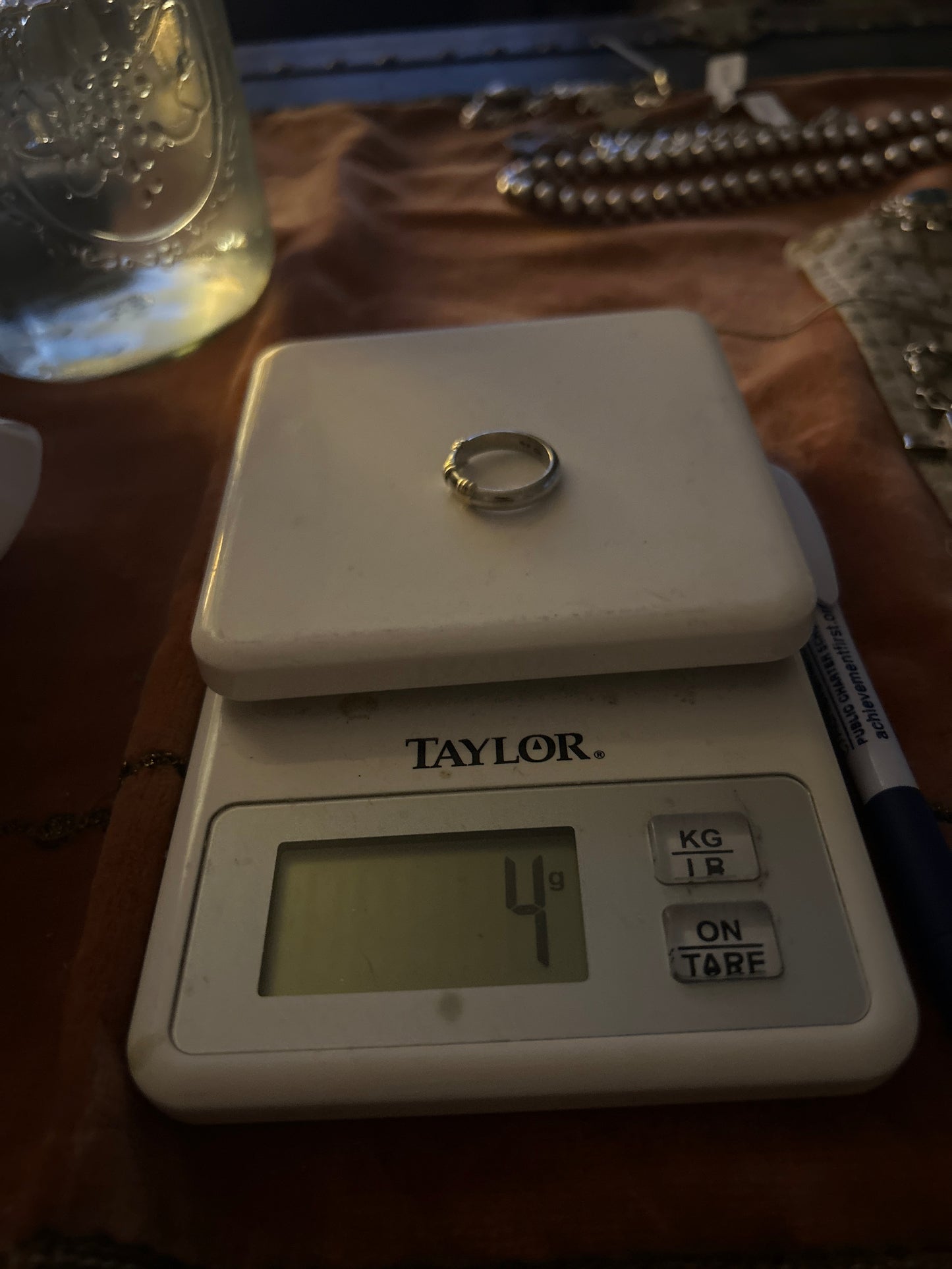Silver ring with gold tone wrap 0150A0