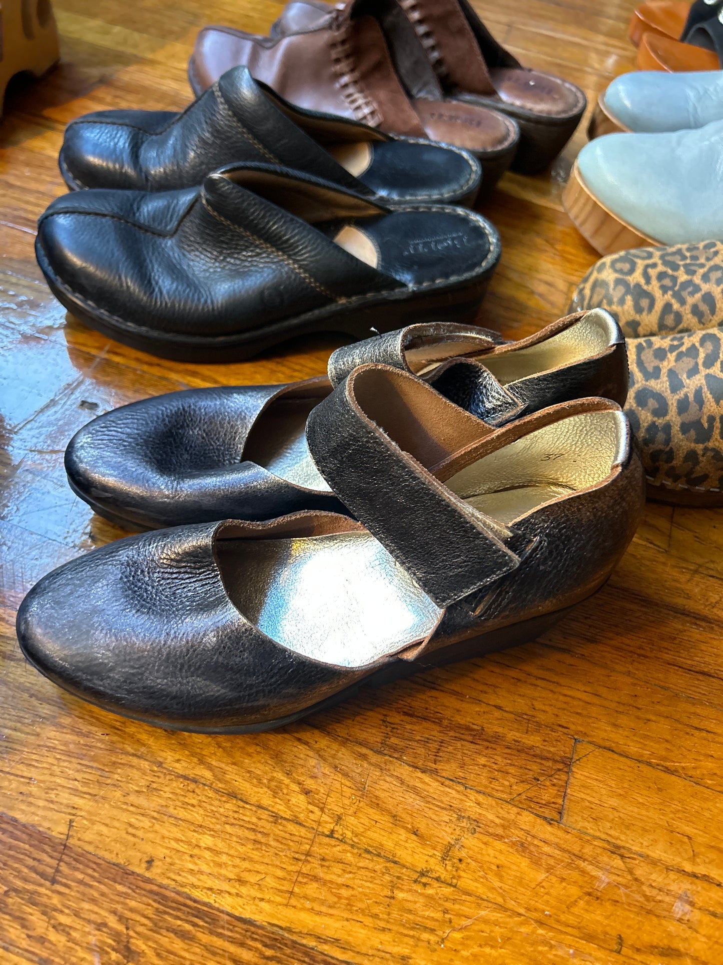 Street rat trippen metallic clog sz 7.5