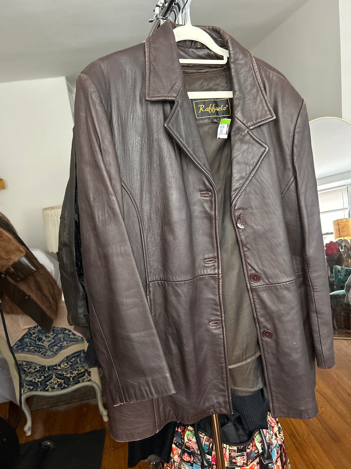 Raffaelo brown leather jacket