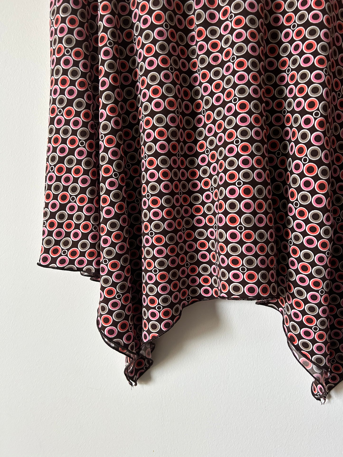 very y2k circle print skirt