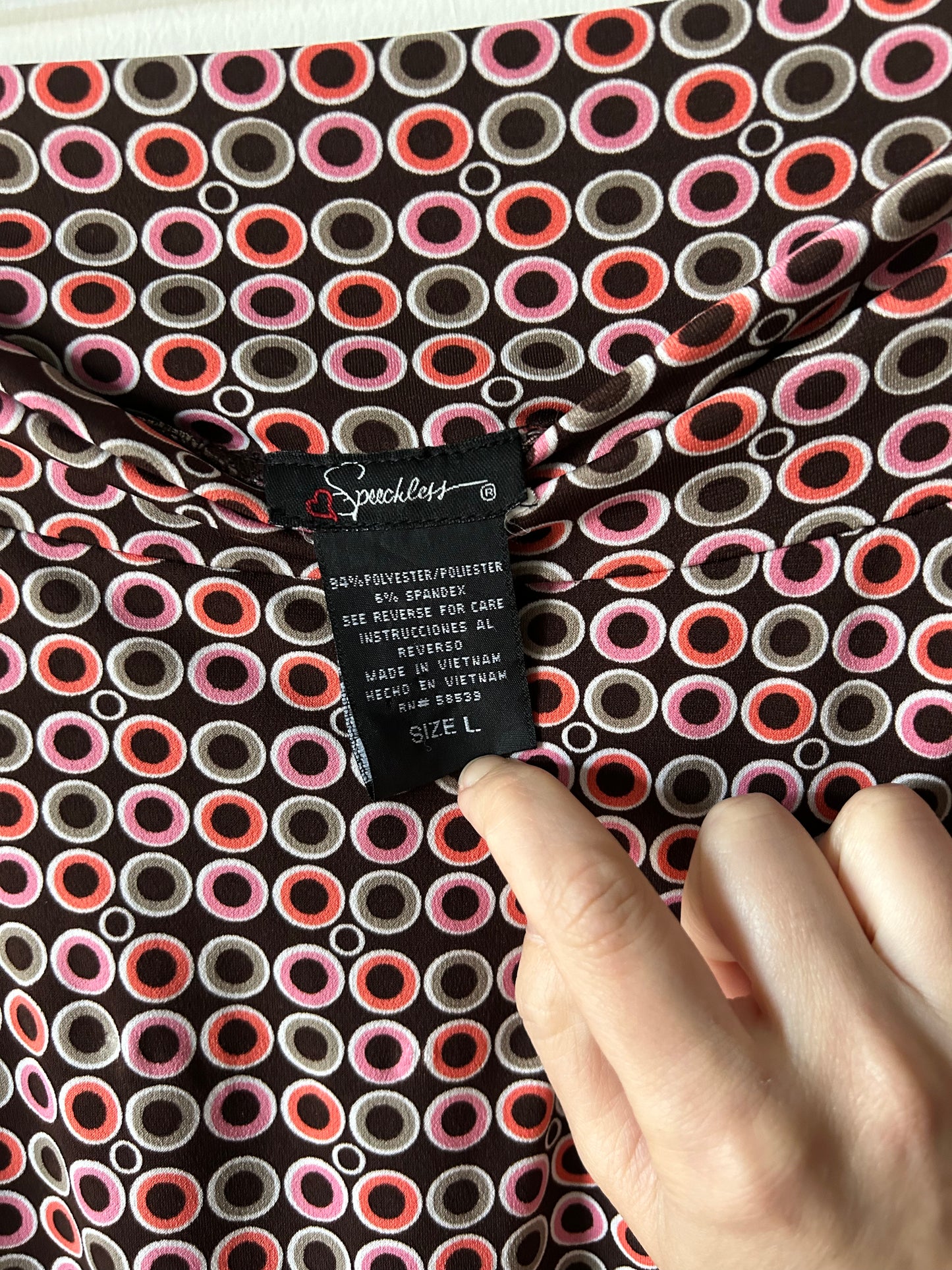 very y2k circle print skirt