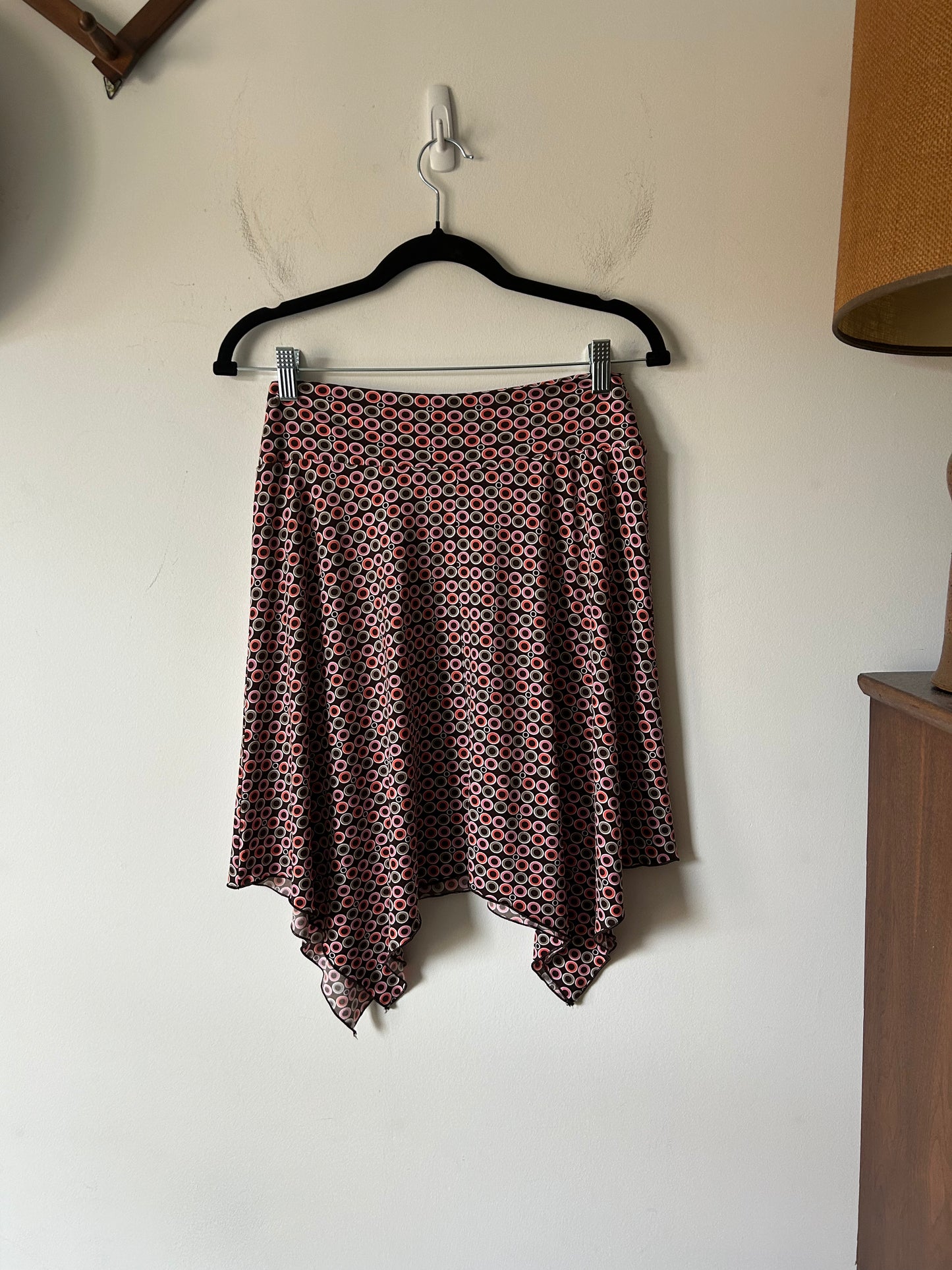 very y2k circle print skirt