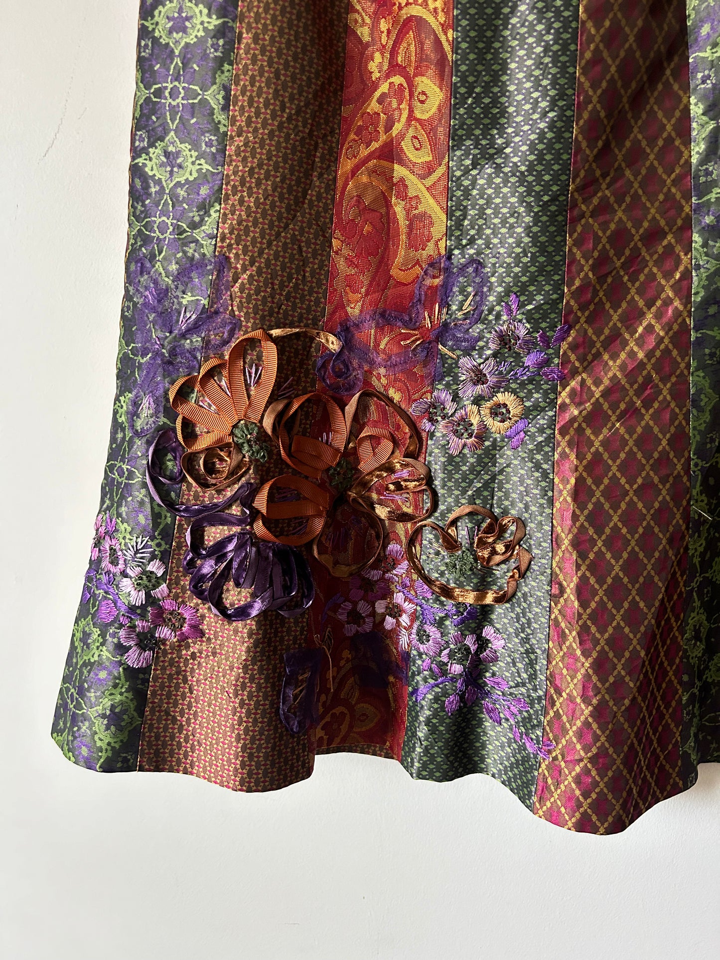 Carlisle metallic maximalist skirt