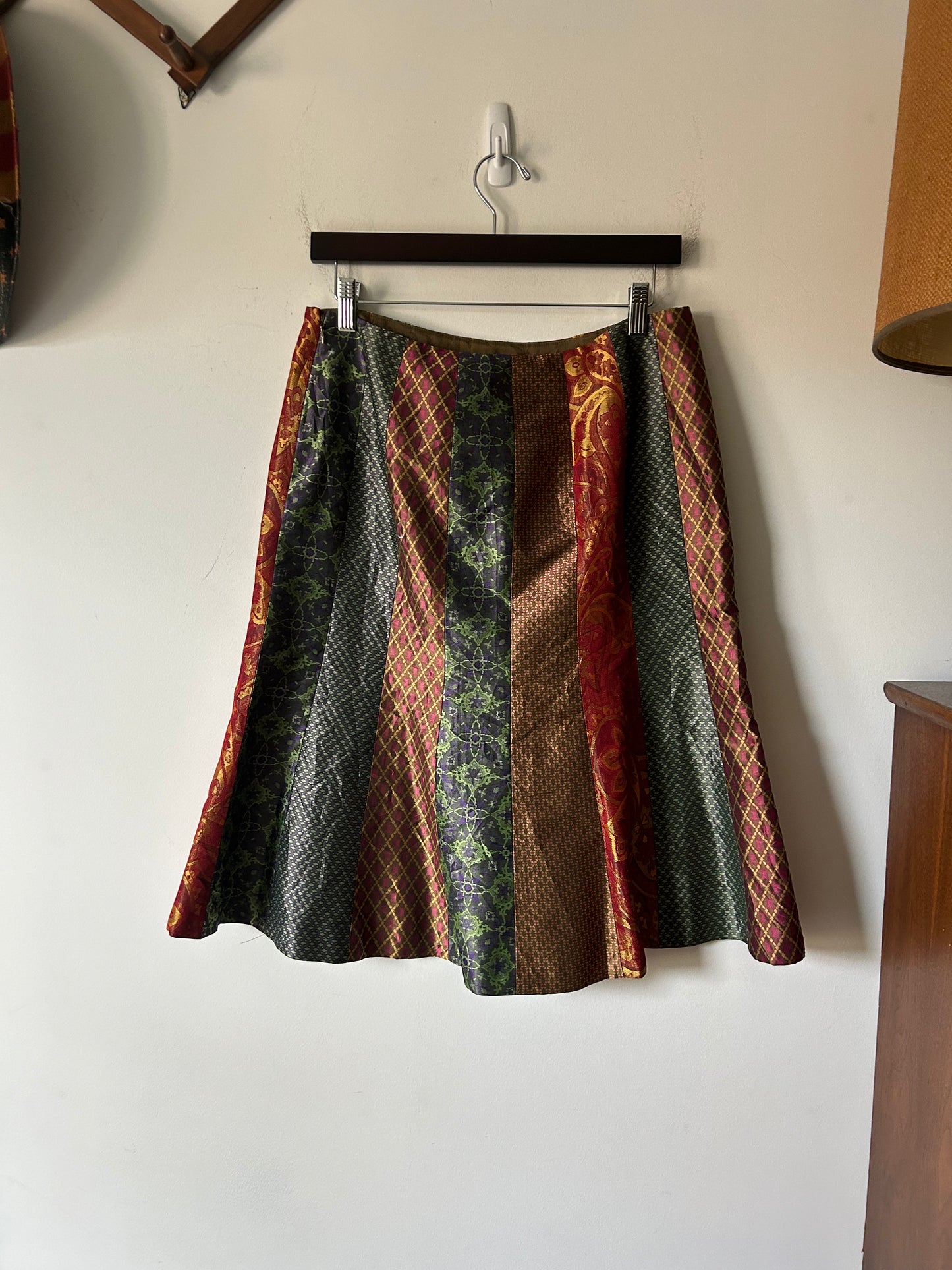 Carlisle metallic maximalist skirt