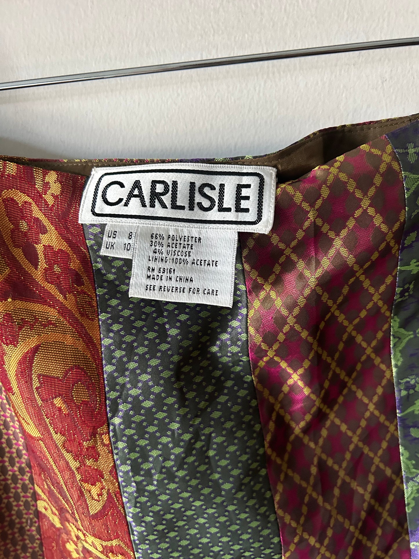 Carlisle metallic maximalist skirt