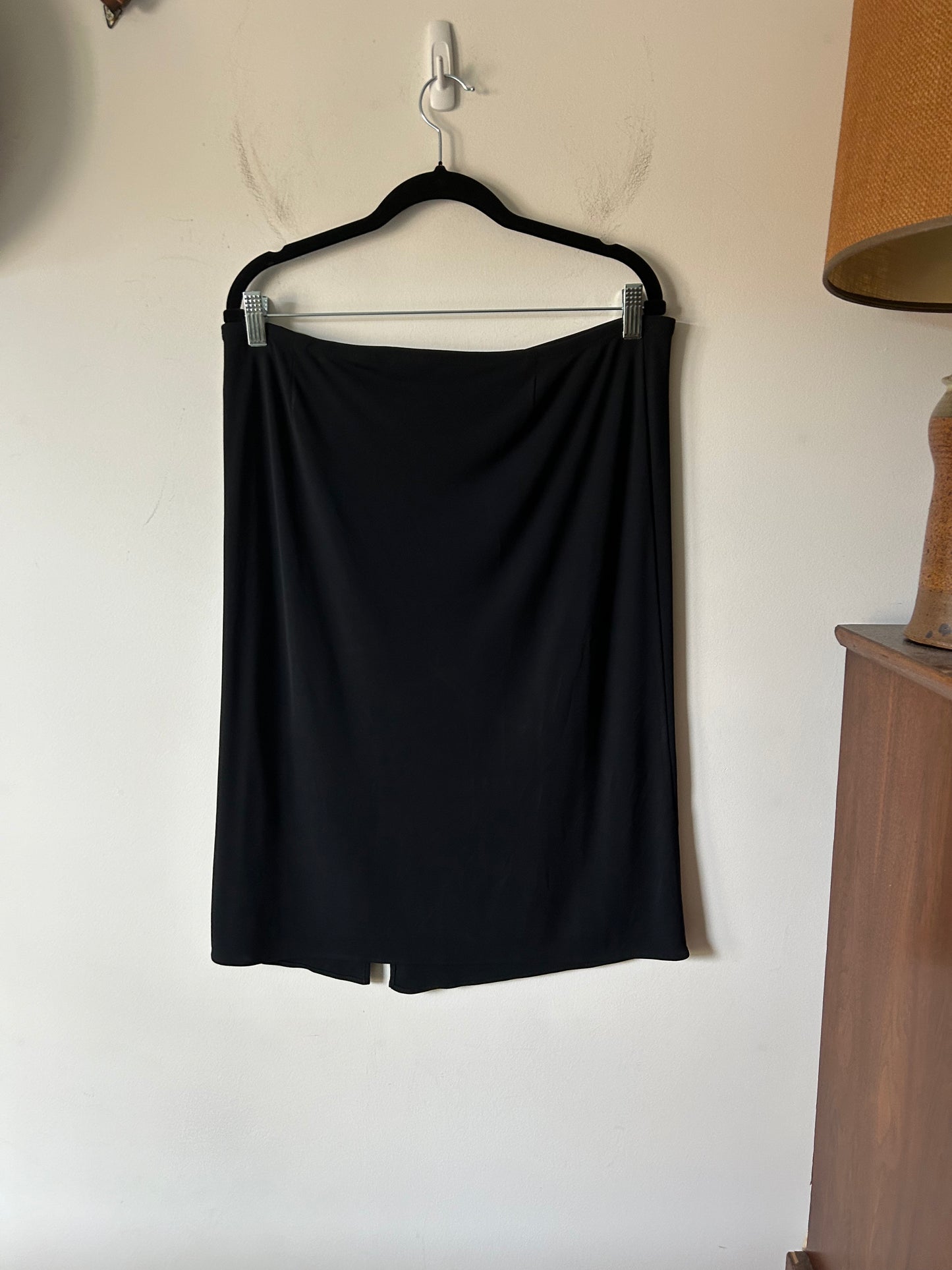 vintage black scrunch skirt