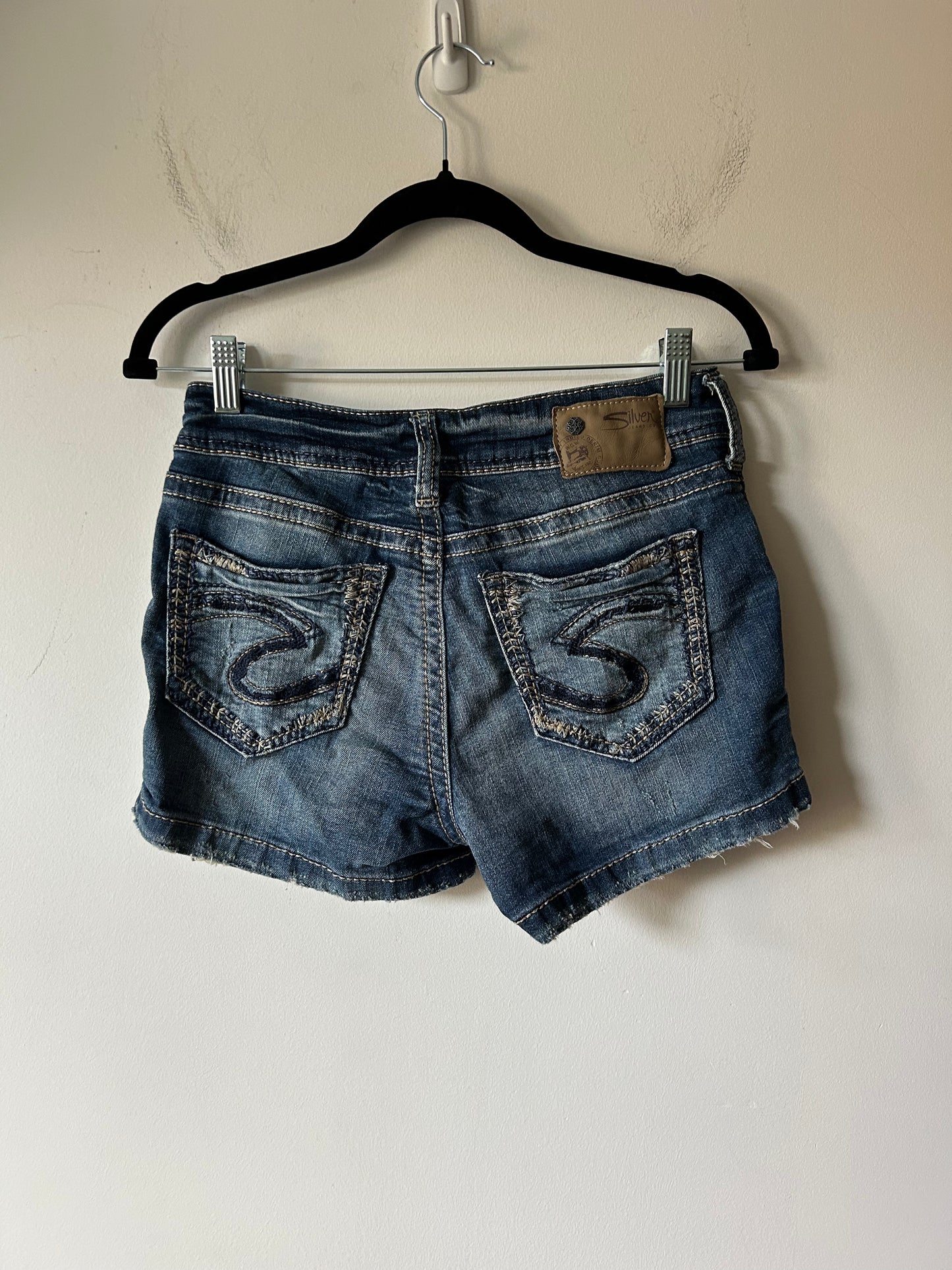 y2k denim short shorts