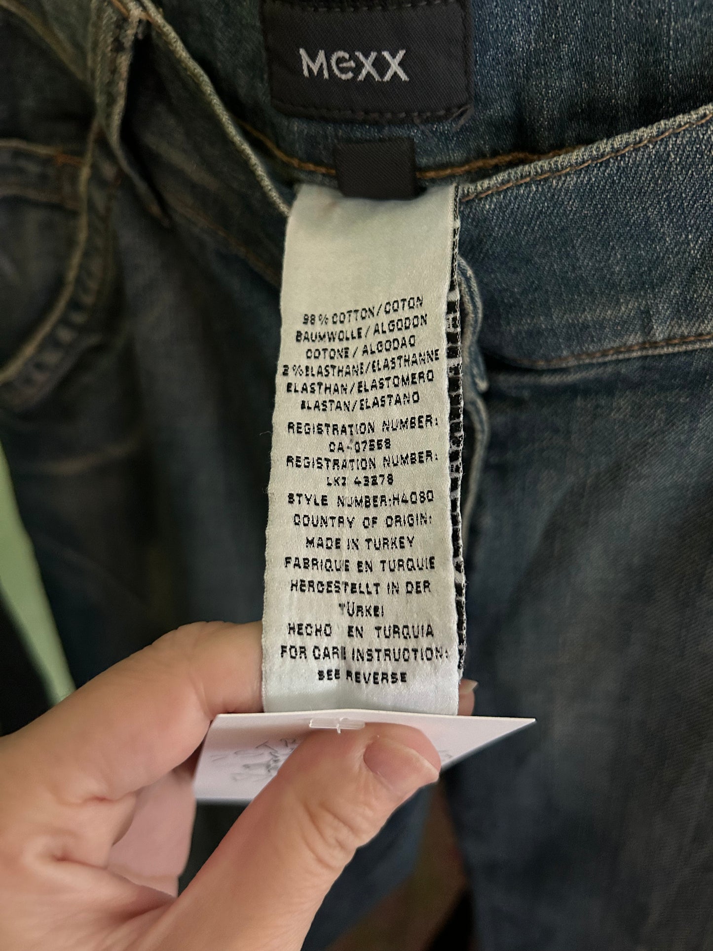 y2k studded washed jeans