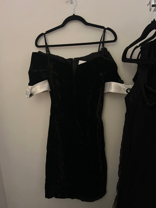 JM dress black velvet 88