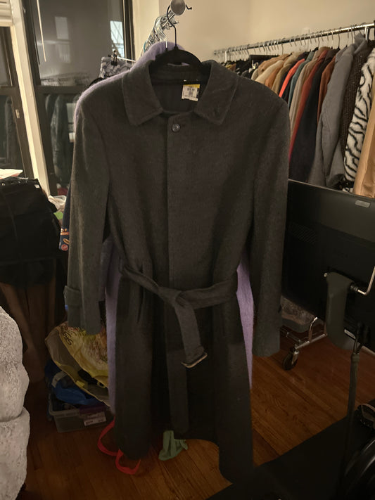 Italian grey wool alpaca blend jacket