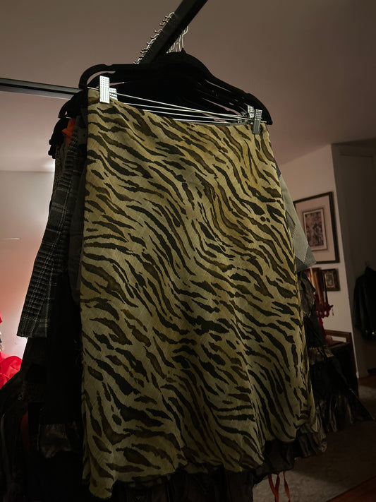Concept K animal print skirt