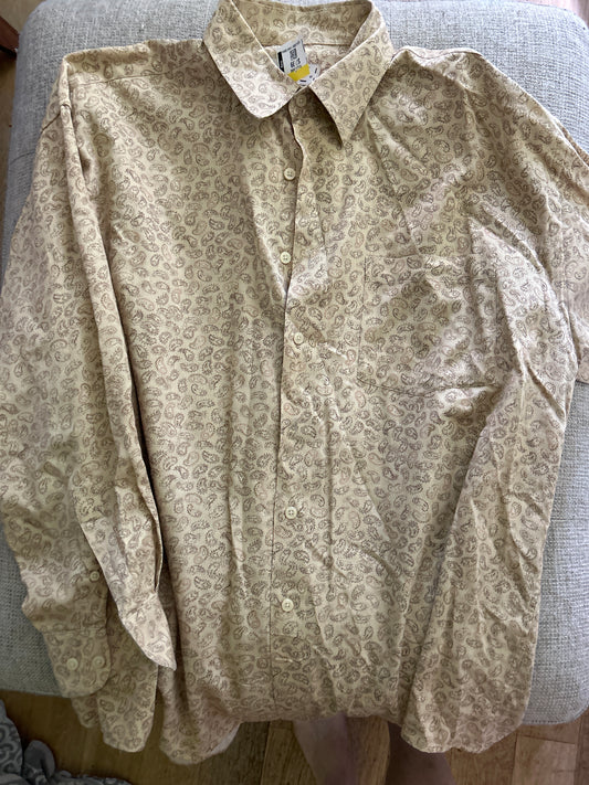 Paisley button up long sleeve