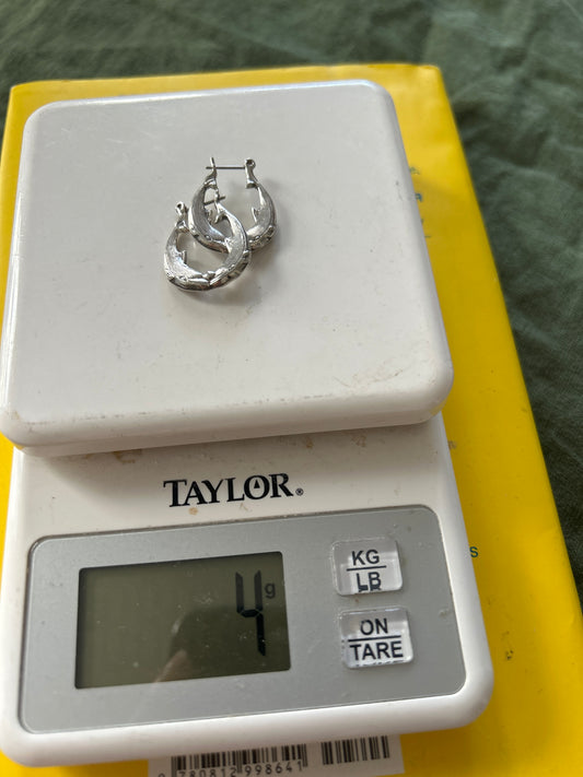Whale hoop earrings 01506A