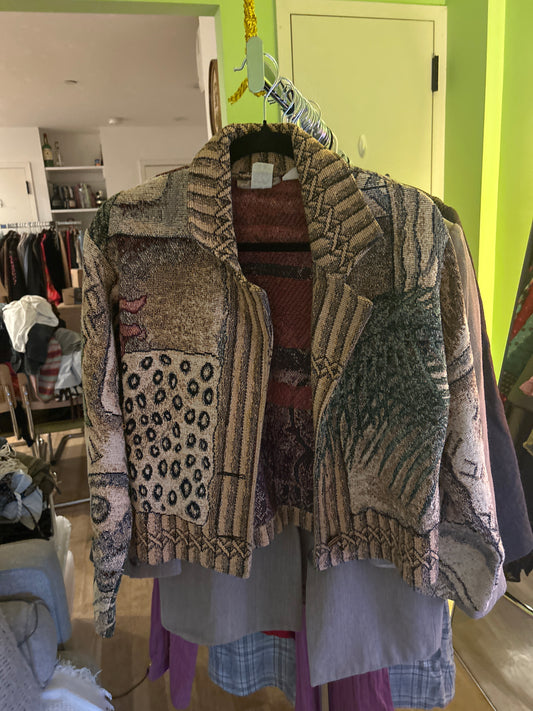 Painted pony embroidered blazer