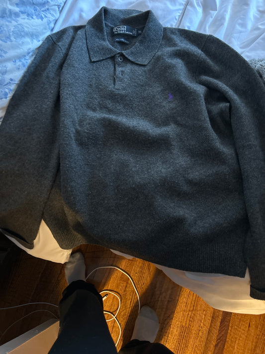 Polo Ralph Lauren grey wool sweater