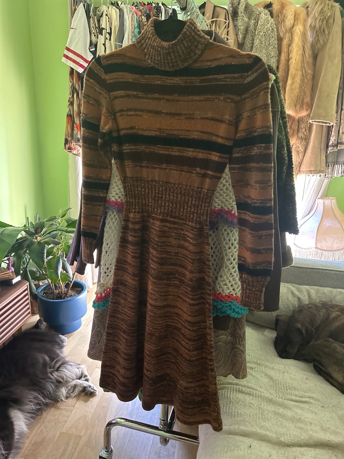 Sweater knit dress