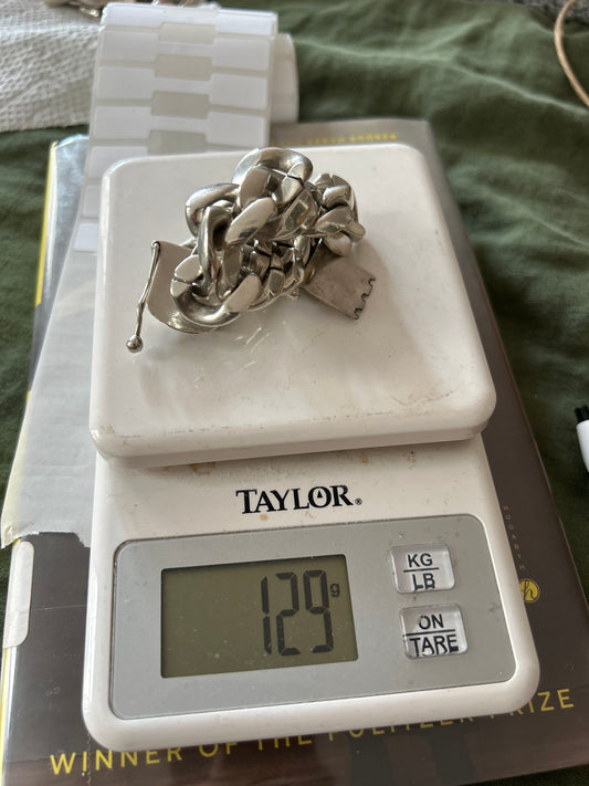 Chunky 130g curb bracelet 01507J