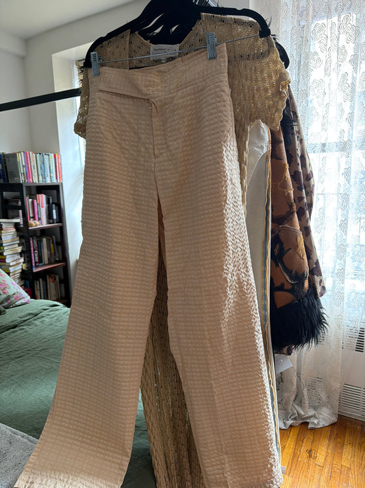Gucci Tom Ford era cream trousers