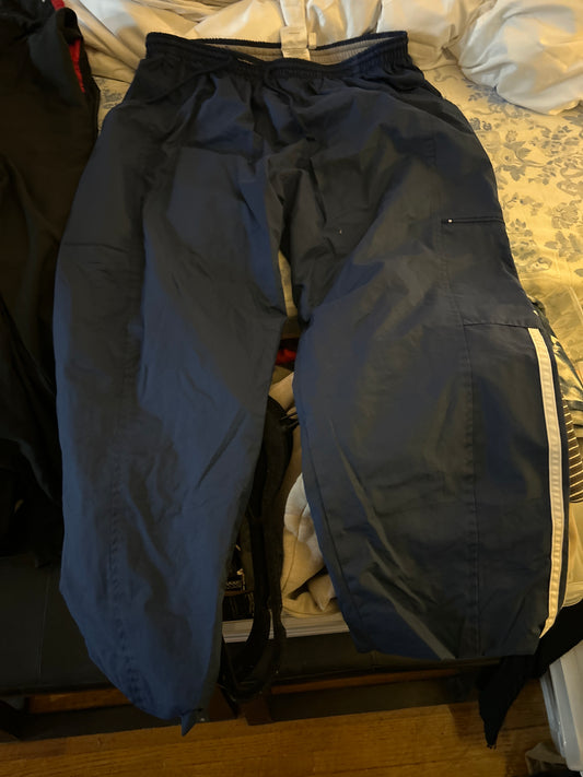 Navy adidas track pants cargo pocket