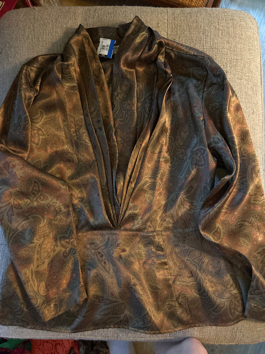 Paisley silky top