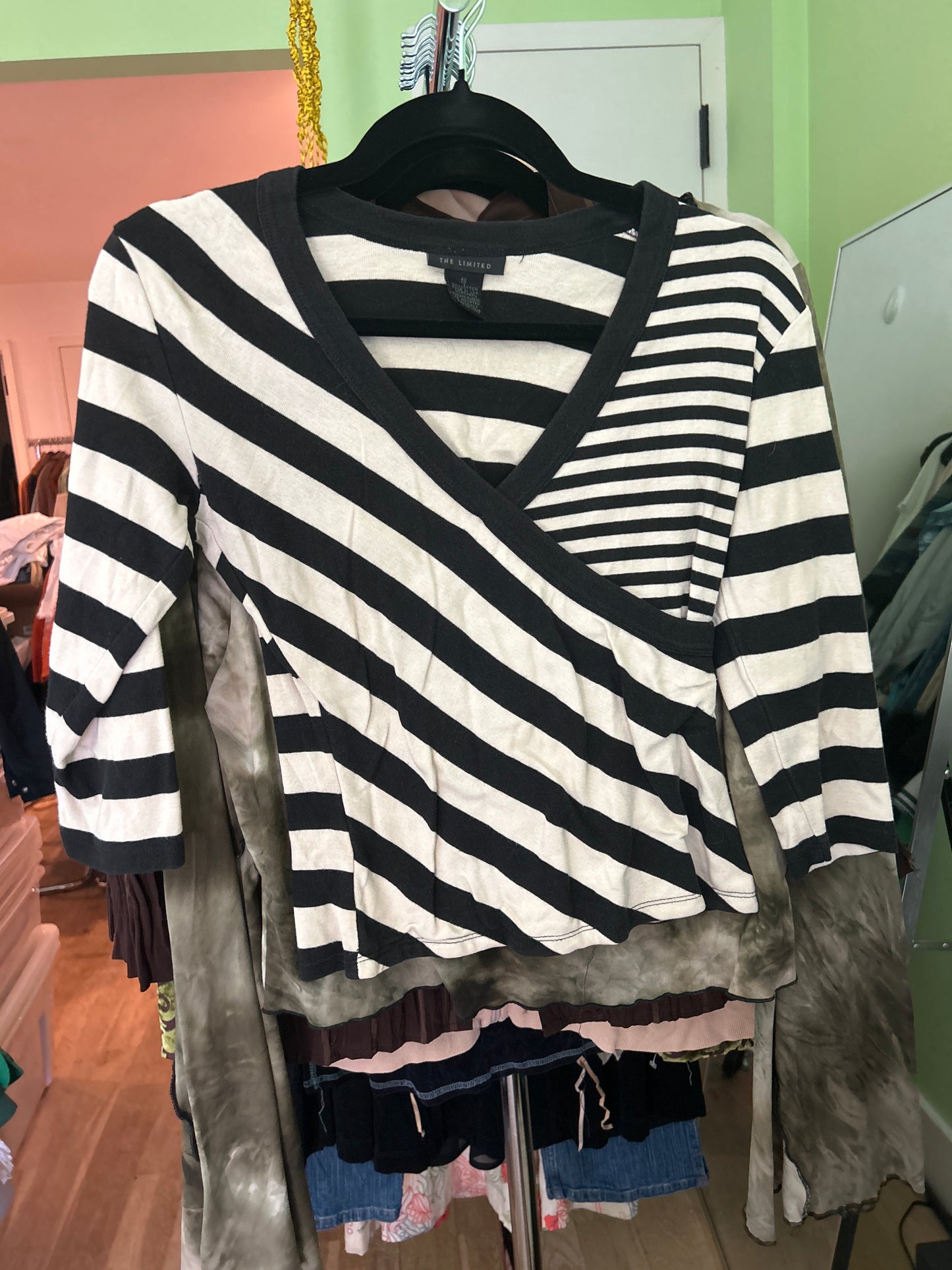The limited black-and-white striped top