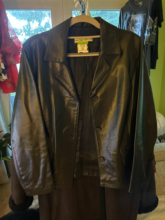 Martina Casella leather blazer