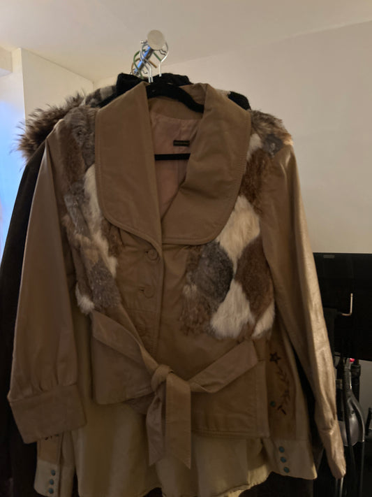 JM 70s leather / fur jacket 191