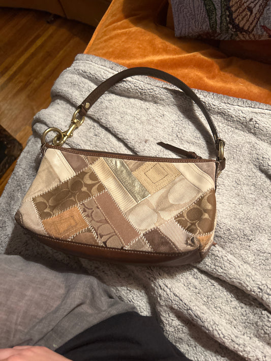 Coach patchwork signature canvas bag