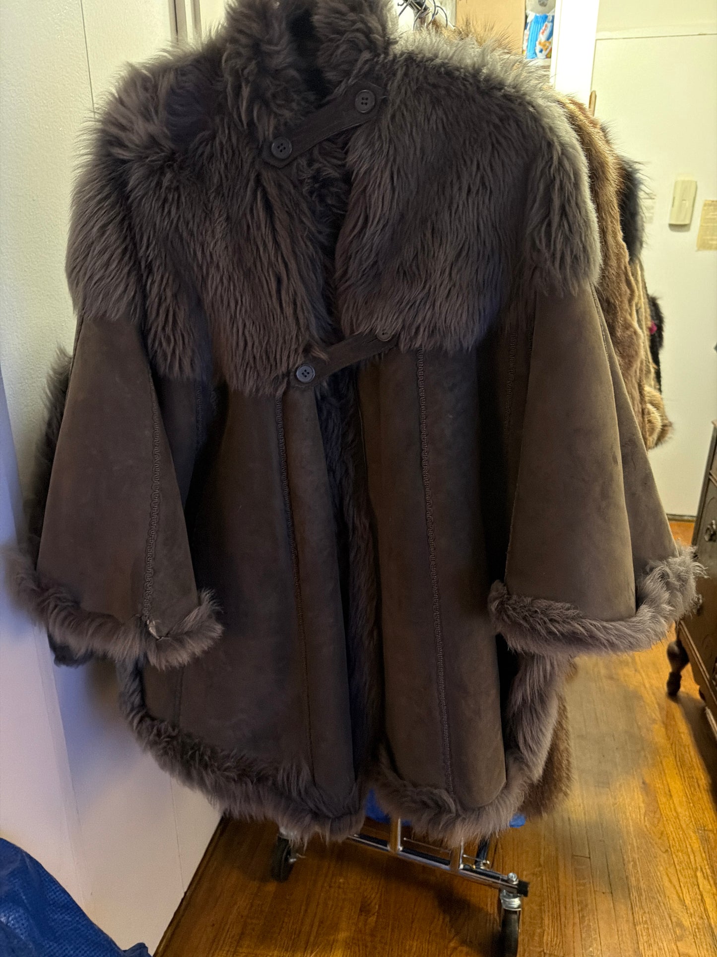 Grey shearling jacket JM 33
