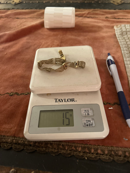 Gold tone sterling bracelet 0150AG