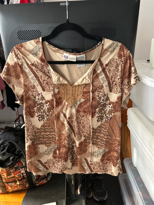 Faded glory brown top