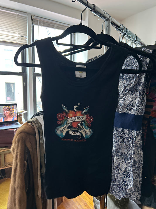 Black hard rock tank top Puerto Vallarta