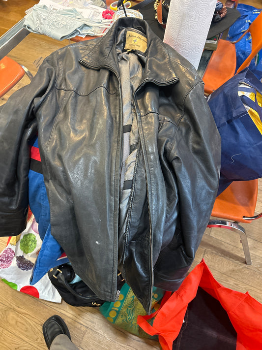 Boston Harbor Black leather jacket