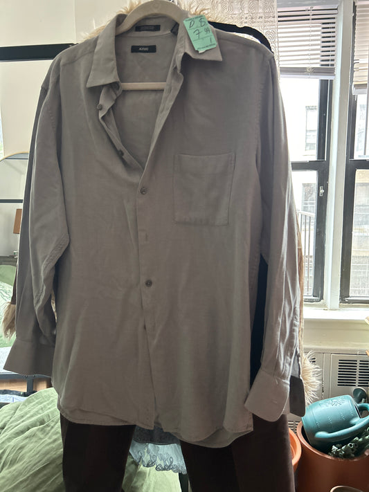 Alfani silk/cotton button up