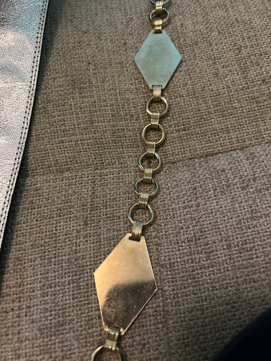 Chain belt diamond/circle