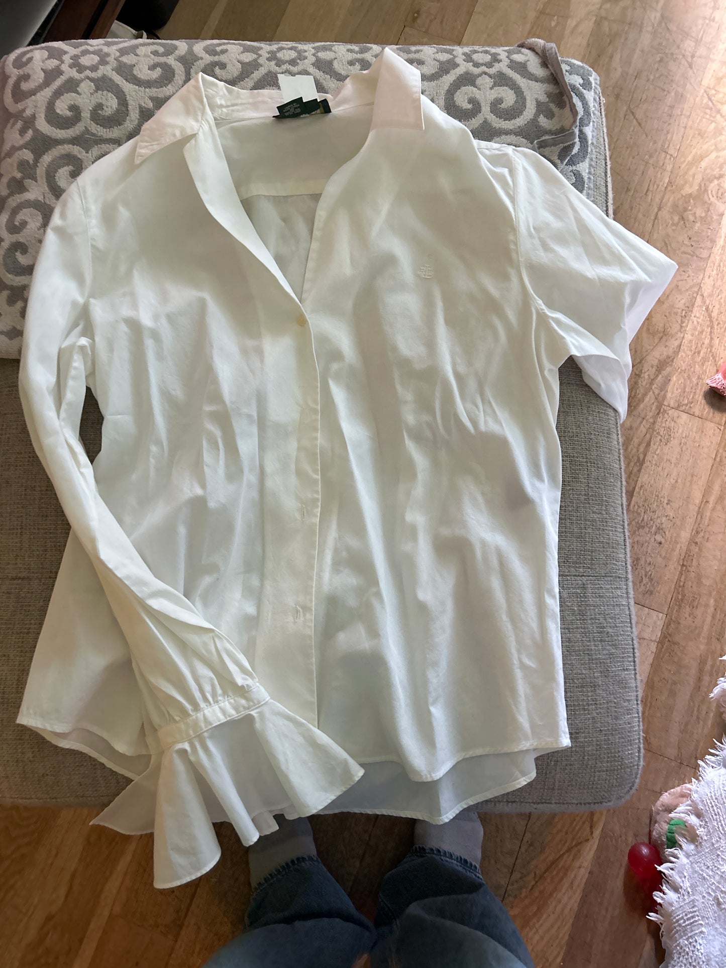 White Ralph Lauren button up