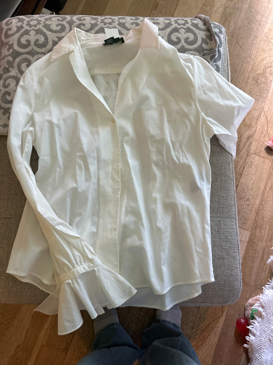 White Ralph Lauren button up