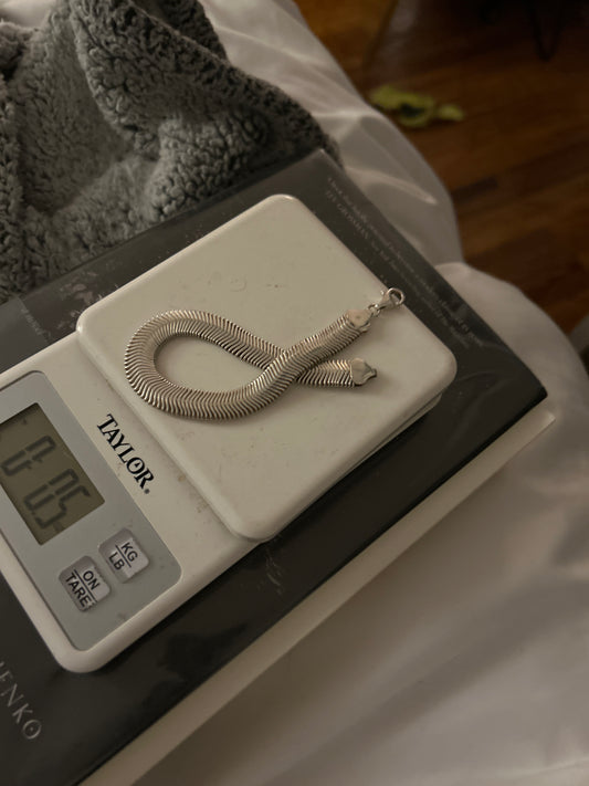 Flat snake bracelet